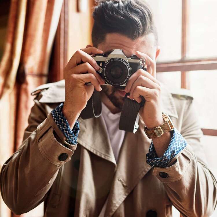 Man with a Camera - stock image