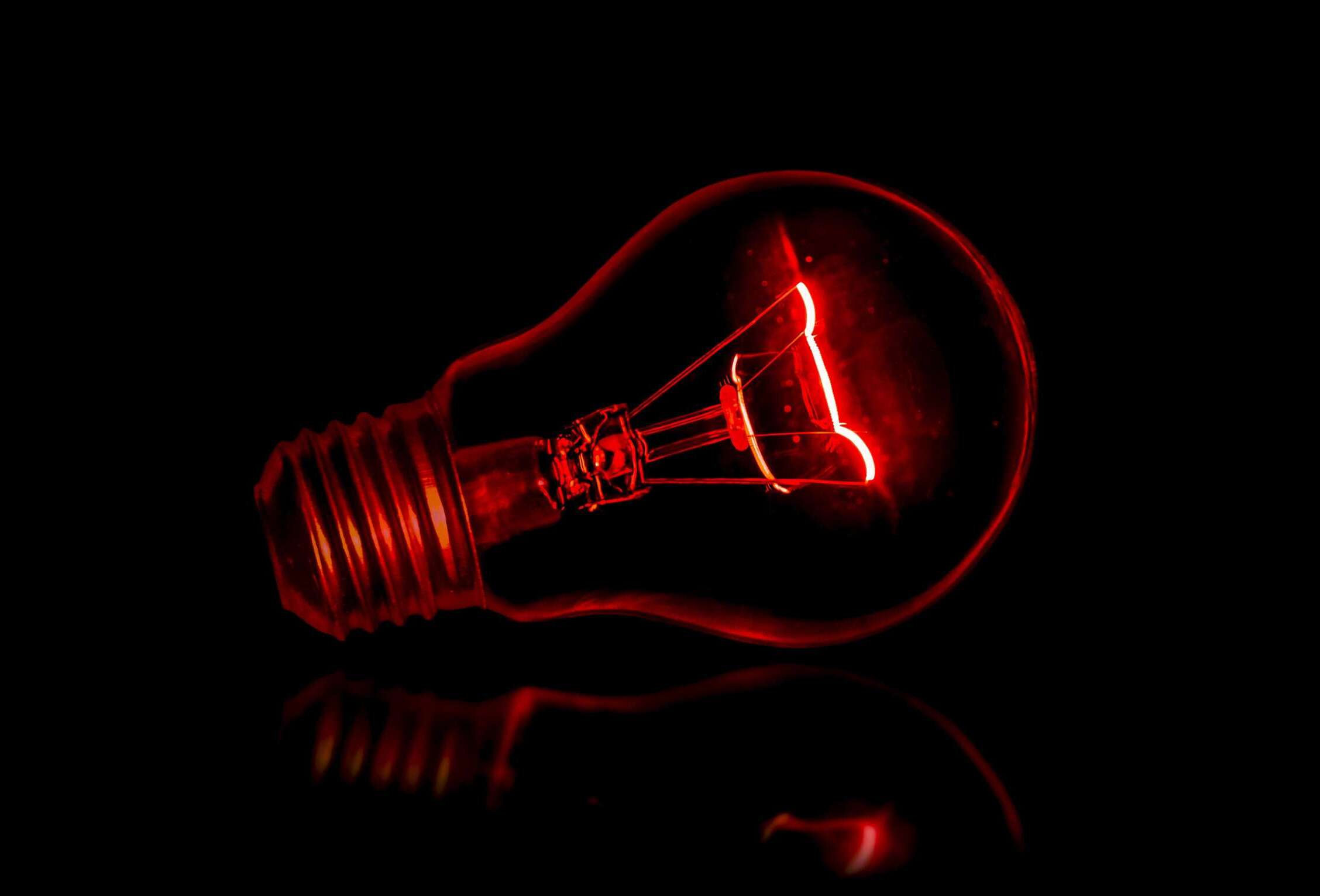 A light bulb lit magically without electricity.