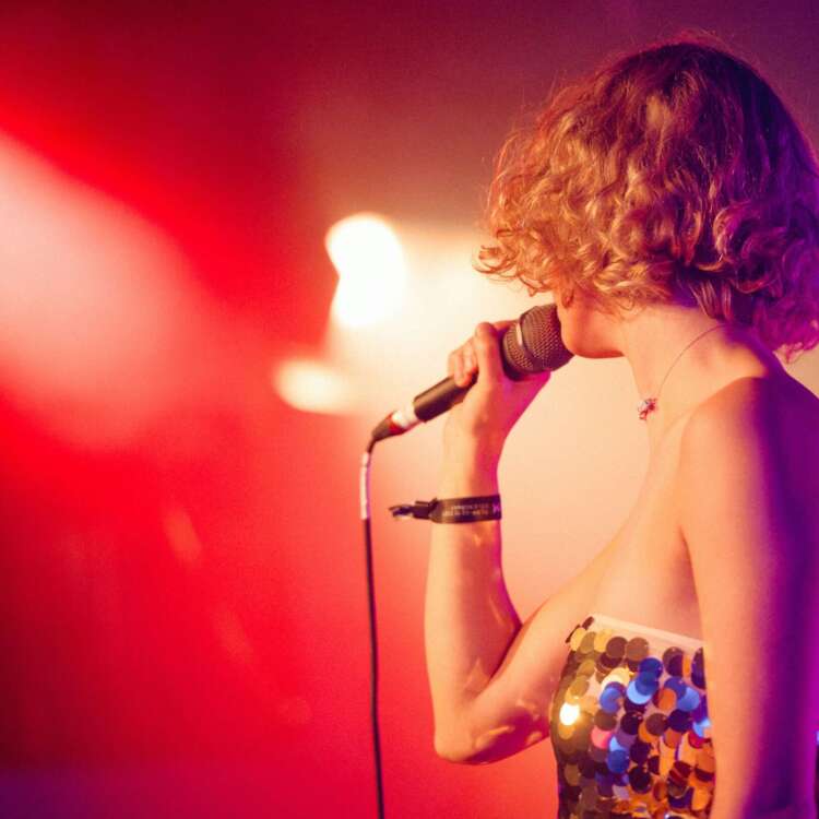 a woman wearing a dress